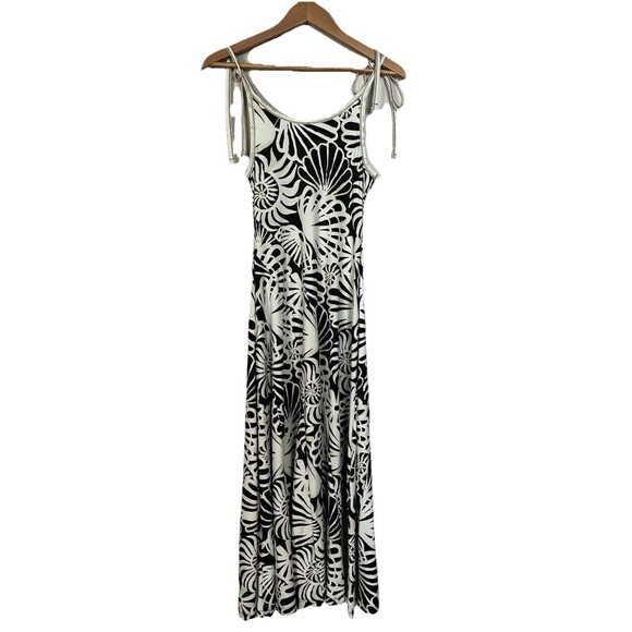 Free People Stevie Midi Maxi Black & White Floral Beach‎ Dress Size XS - Picture 2 of 15